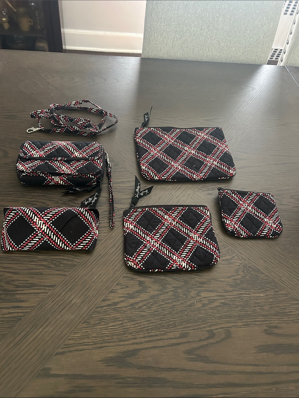 Vera Bradley MINSK PLAID retired 5 piece Set NWOT